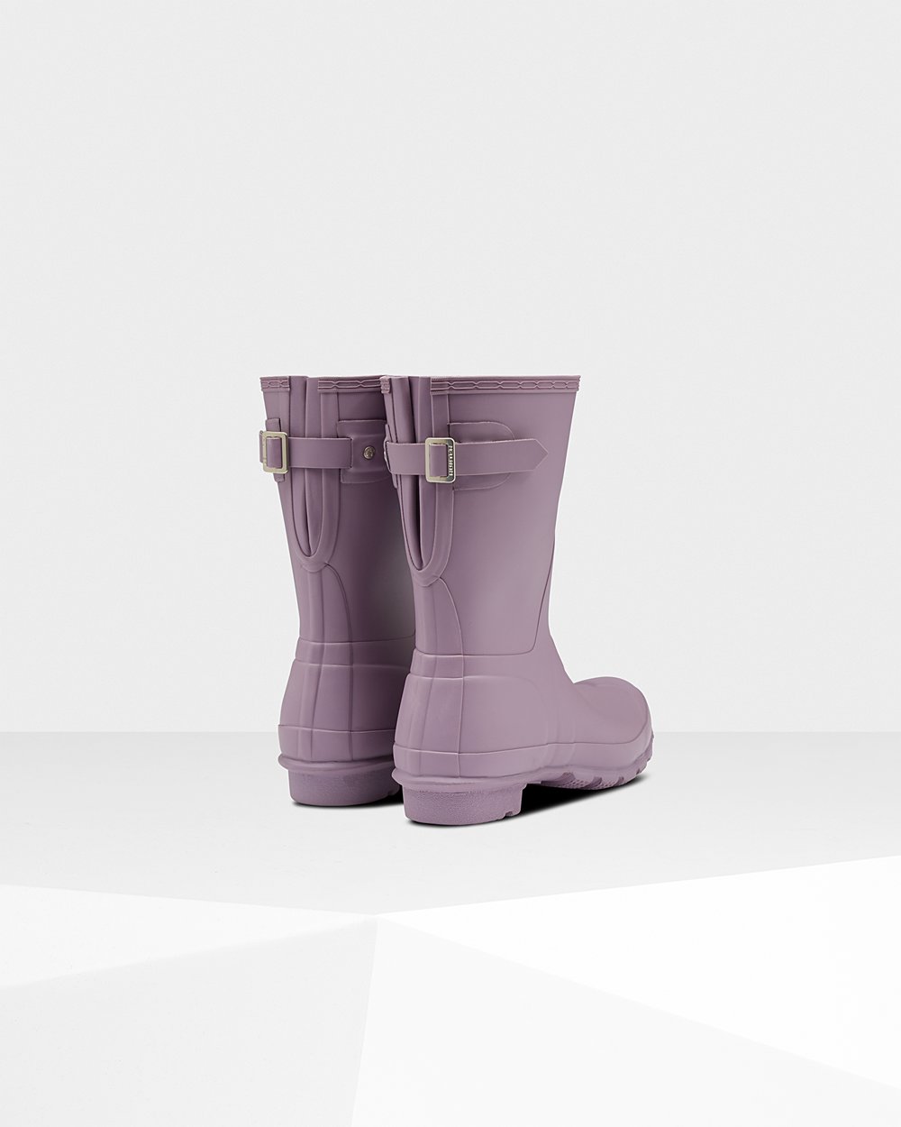 Womens Hunter Original Back Adjustable - Short Rain Boots Purple - 1079-PKRYG